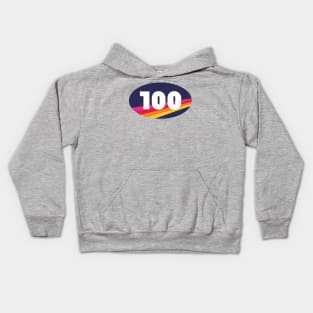 100 Mile Trail and Ultra Running Bright Colors Kids Hoodie